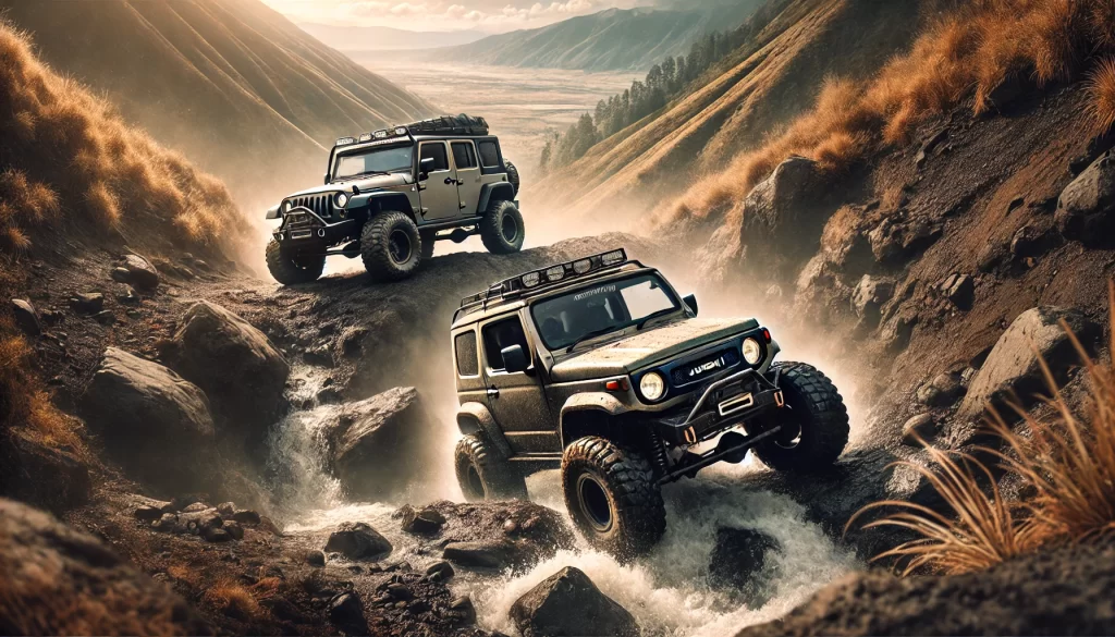 ジムニー・ノマドとラングラーのオフロード性能比較
